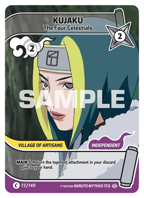 Kujaku The Four Celestials - Naruto Mythos TCG card