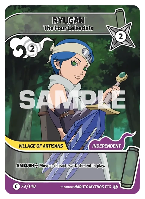 Ryugan The Four Celestials - Naruto Mythos TCG card