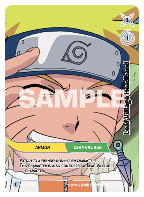 Leaf Village Headband - Naruto Mythos TCG card