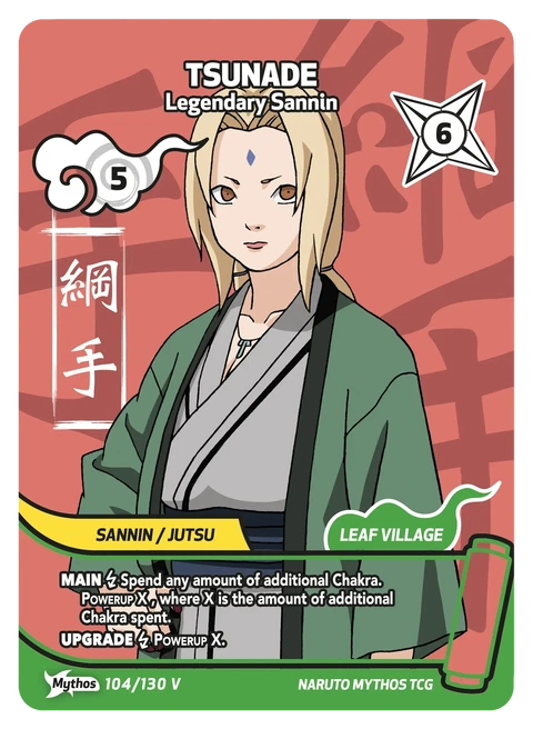 Tsunade Legendary Sannin - Naruto Mythos TCG card