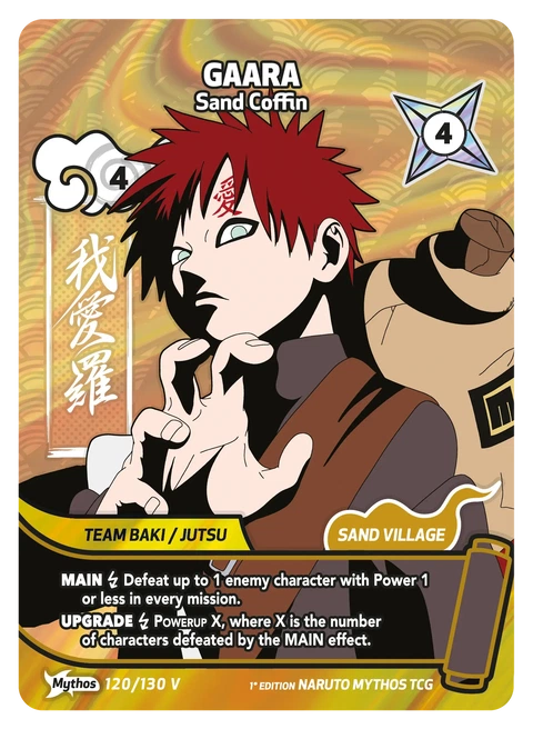 Gaara Sand Coffin - Naruto Mythos TCG card