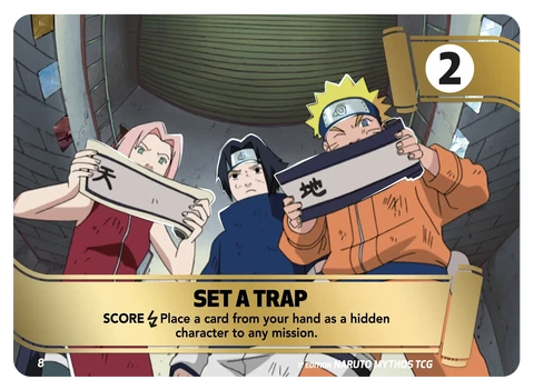 Set a trap - Naruto Mythos TCG card