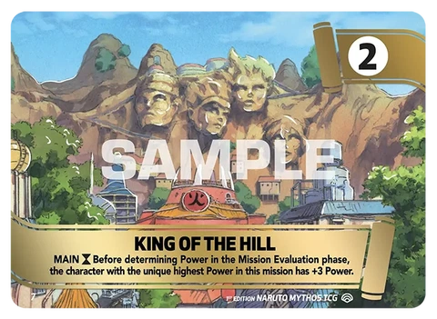 King of the Hill - Naruto Mythos TCG card