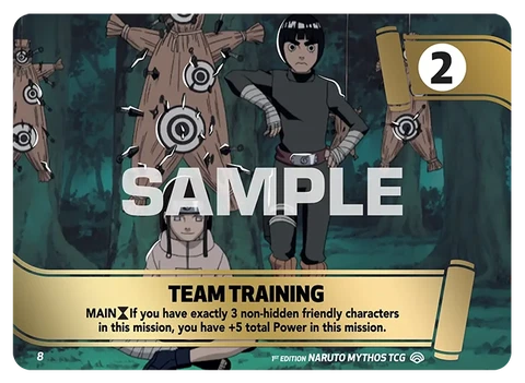 Team Training - Naruto Mythos TCG card