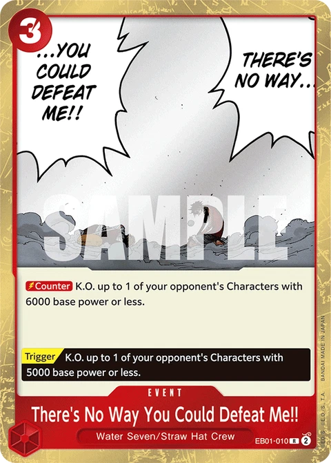 There's No Way You Could Defeat Me!! - One Piece Card Game card