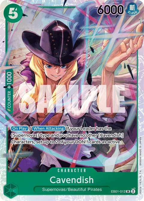 Cavendish - One Piece Card Game card