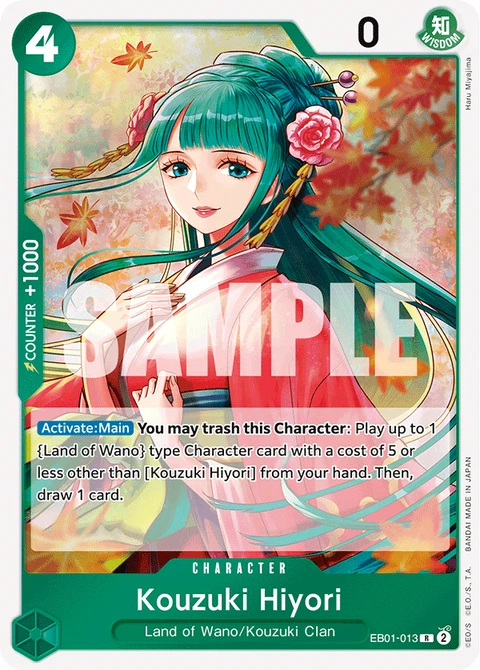 Kouzuki Hiyori - One Piece Card Game card