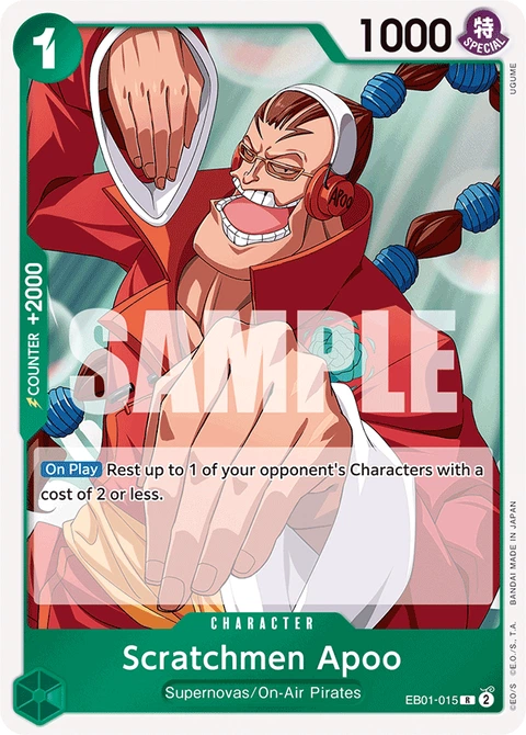 Scratchmen Apoo - One Piece Card Game card