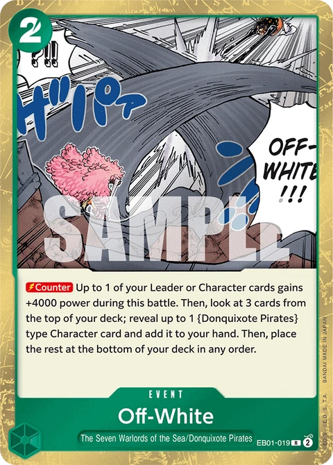 Off-White - One Piece Card Game card