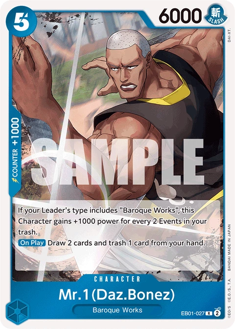 Mr.1(Daz.Bonez) - One Piece Card Game card