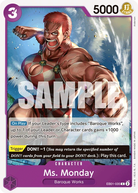 Ms. Monday - One Piece Card Game card