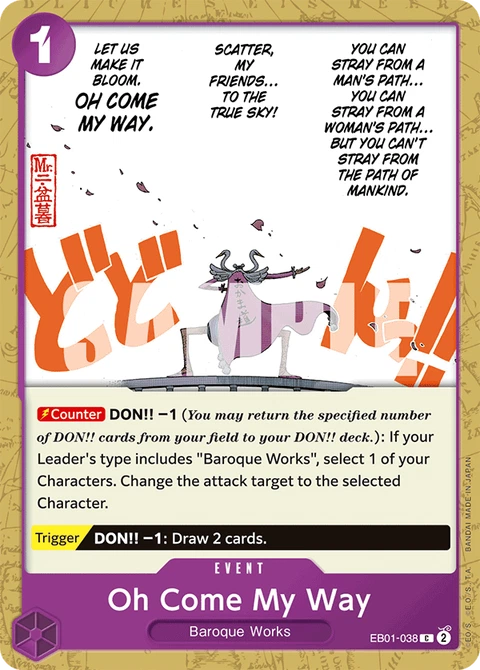 Oh Come My Way - One Piece Card Game card