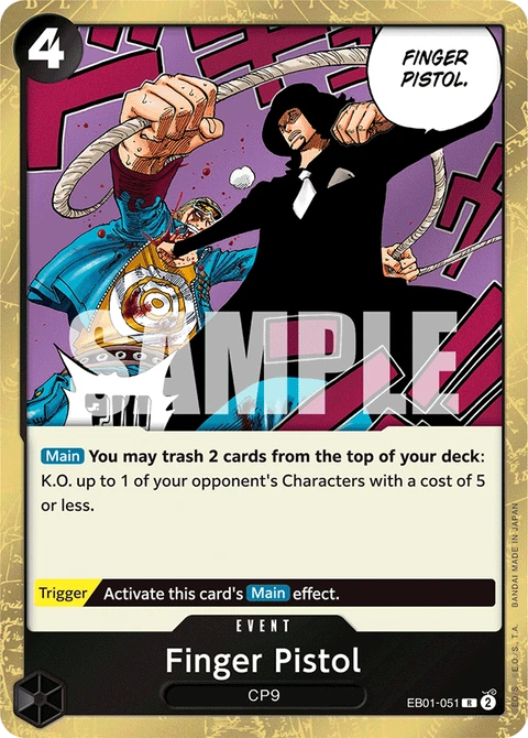 Finger Pistol - One Piece Card Game card