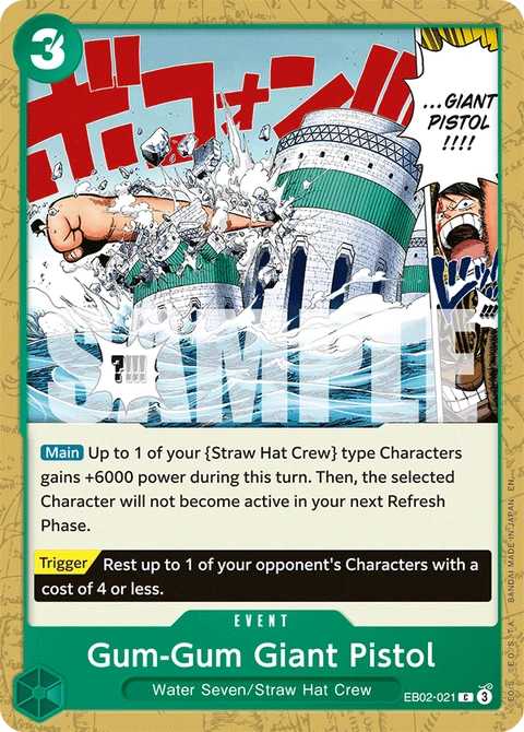 Gum-Gum Giant Pistol - One Piece Card Game card