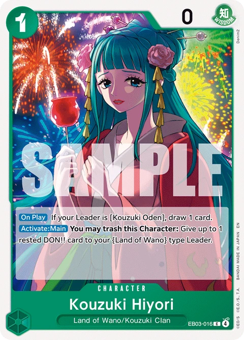 Kouzuki Hiyori - One Piece Card Game card