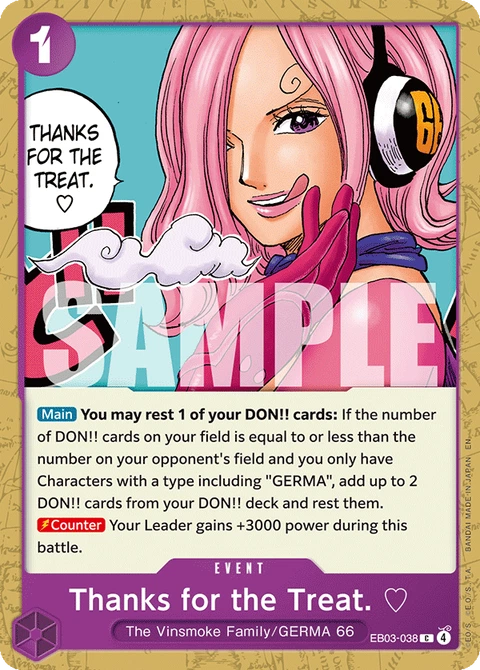 Thanks for the Treat. ♡ - One Piece Card Game card