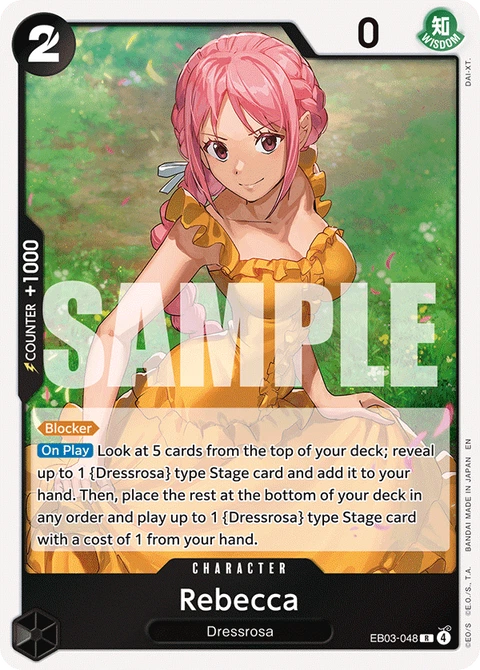 Rebecca - One Piece Card Game card