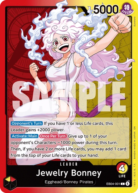 Jewelry Bonney, One Piece Card Game Leader