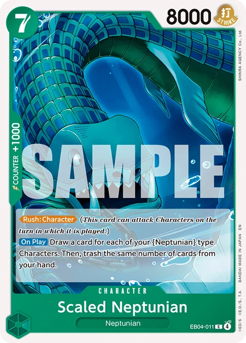 Scaled Neptunian - One Piece Card Game card