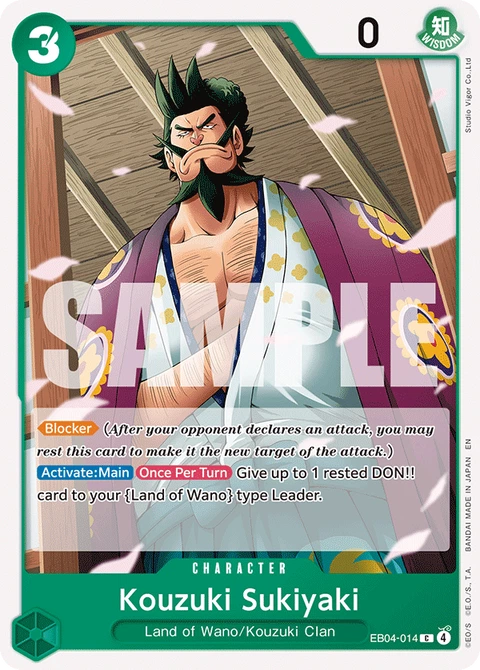 Kozuki Sukiyaki - One Piece Card Game card