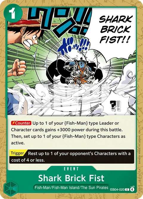 Shark Brick Fist - One Piece Card Game card