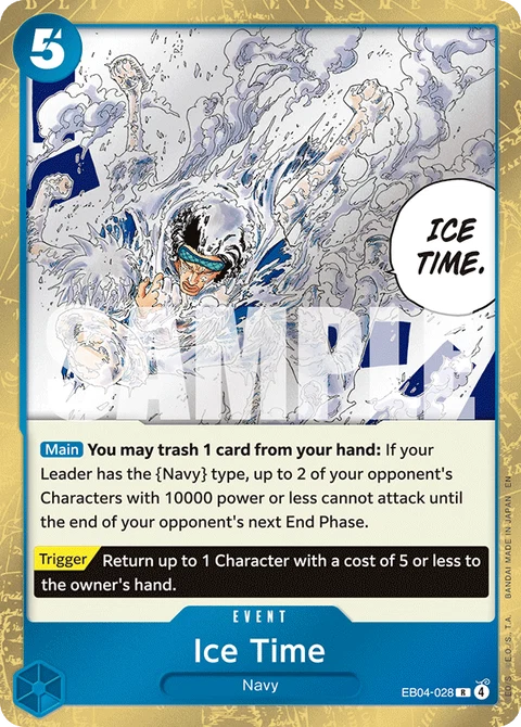 Ice Time, One Piece Card Game Leader