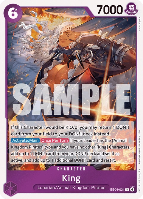 King - One Piece Card Game card