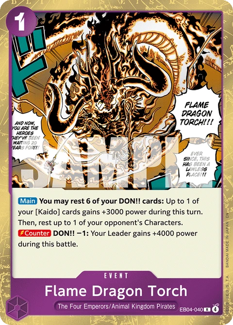Flame Dragon Torch - One Piece Card Game card