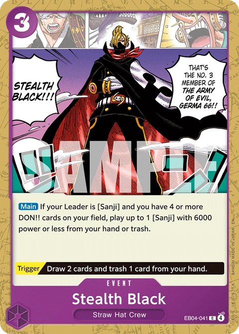 Stealth Black - One Piece Card Game card