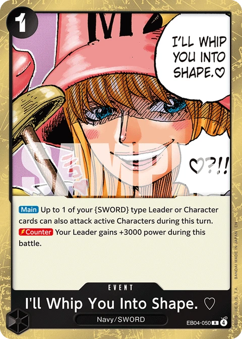 I'll Whip You Into Shape. ♡ - One Piece Card Game card