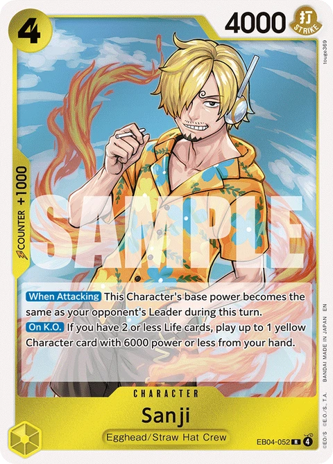 Sanji - One Piece Card Game card