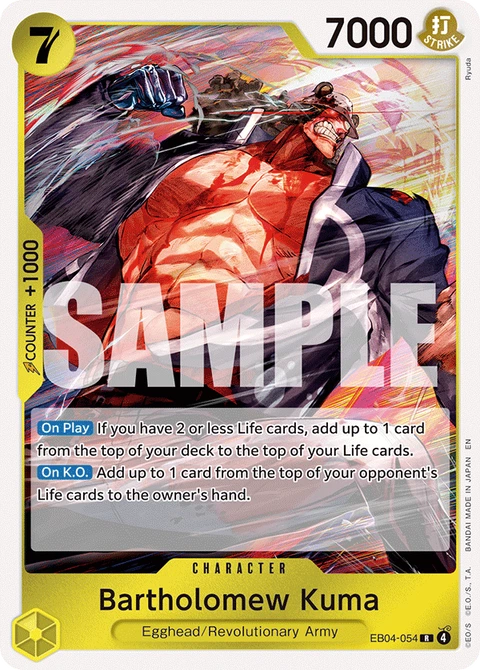 Bartholomew Kuma - One Piece Card Game card