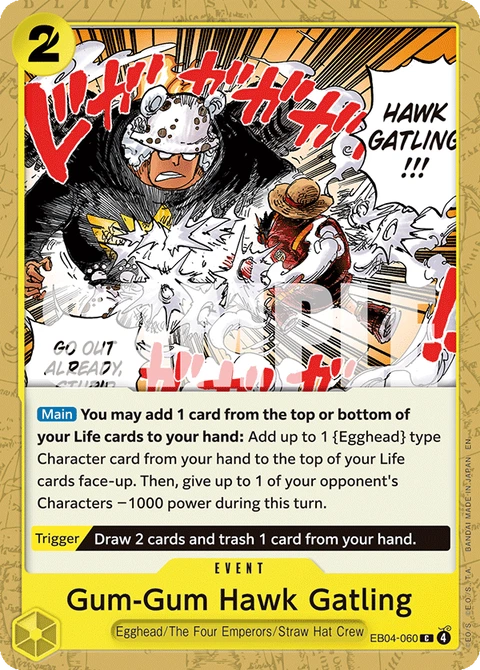 Gum-Gum Hawk Gatling - One Piece Card Game card