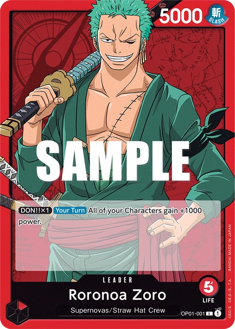 Roronoa Zoro, One Piece Card Game Leader