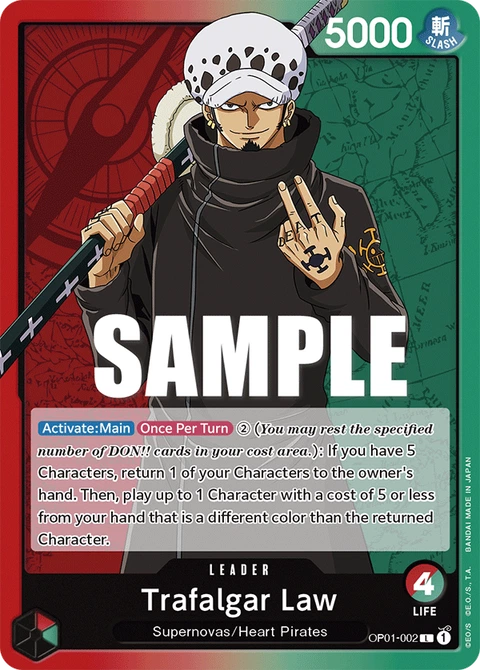 Trafalgar Law, One Piece Card Game Leader