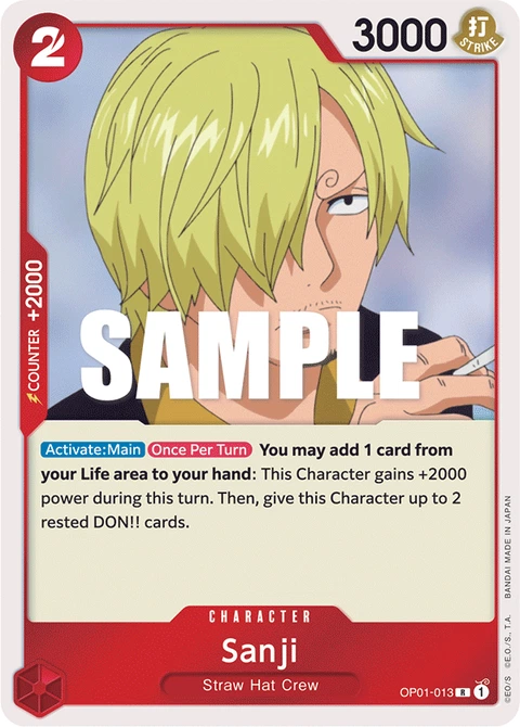 Sanji - One Piece Card Game card