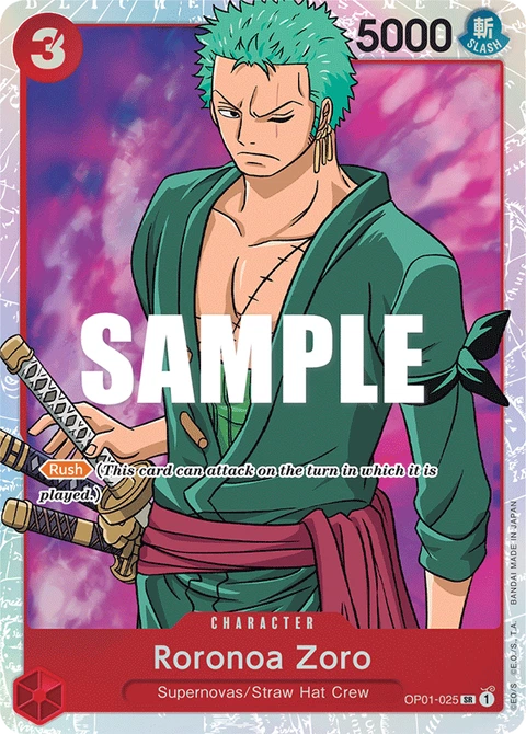 Roronoa Zoro - One Piece Card Game card