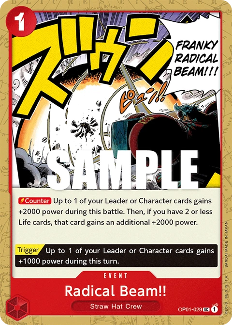 Radical Beam!! - One Piece Card Game card