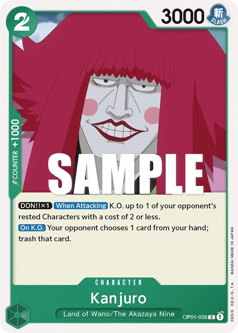 Kanjuro - One Piece Card Game card