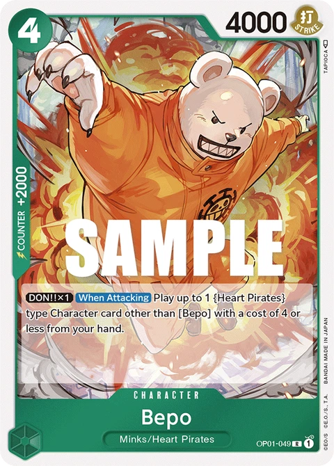 Bepo - One Piece Card Game card