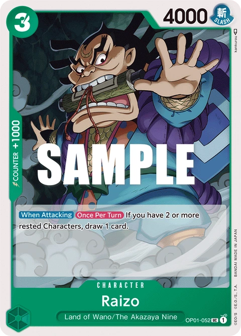 Raizo - One Piece Card Game card