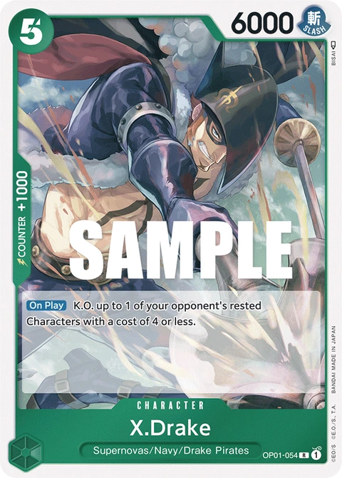 X.Drake - One Piece Card Game card