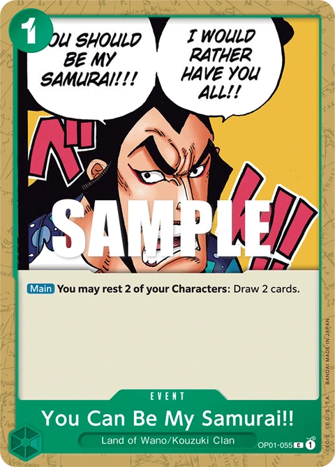 You Can Be My Samurai!! - One Piece Card Game card