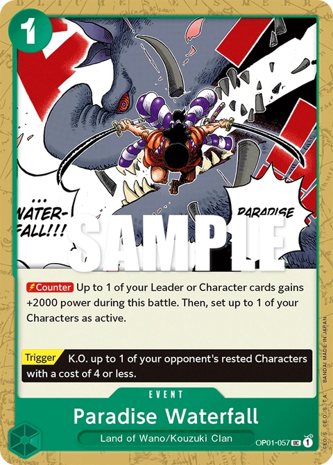 Paradise Waterfall - One Piece Card Game card