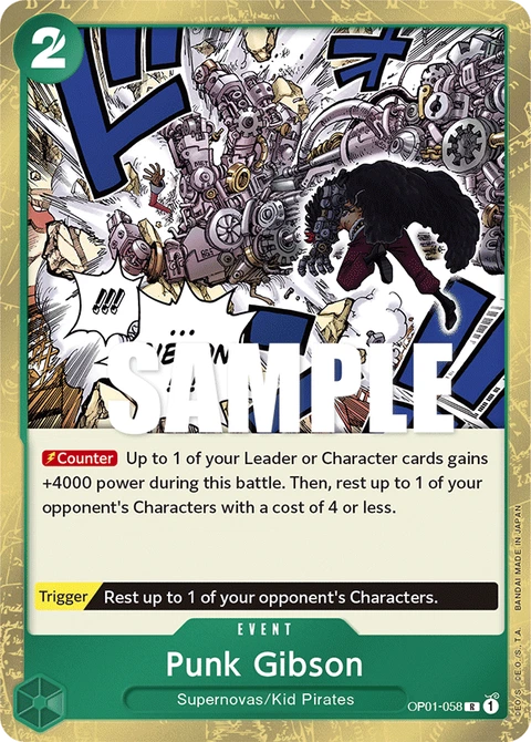 Punk Gibson - One Piece Card Game card