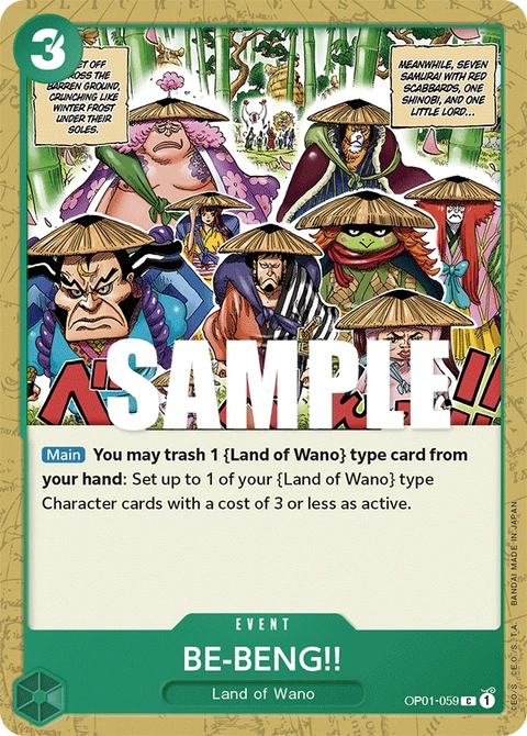 BE-BENG!! - One Piece Card Game card
