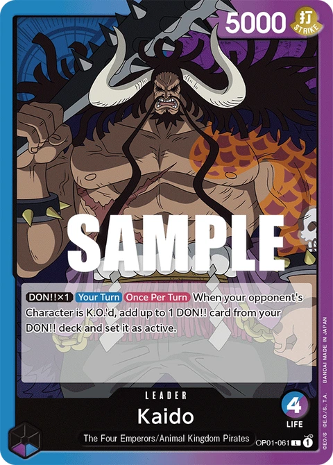 Kaido, One Piece Card Game Leader
