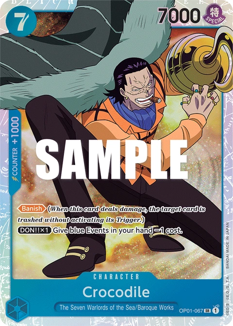 Crocodile - One Piece Card Game card