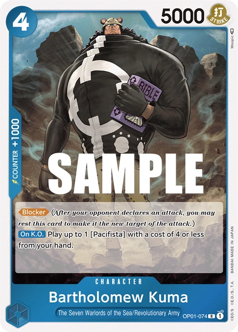 Bartholomew Kuma - One Piece Card Game card