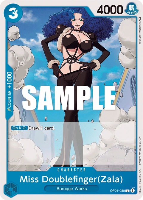 Miss Doublefinger(Zala) - One Piece Card Game card